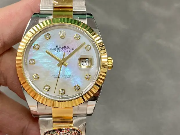 Rolex Datejust 41, 41 mm, champagne tone, reference JL-DAT-5296