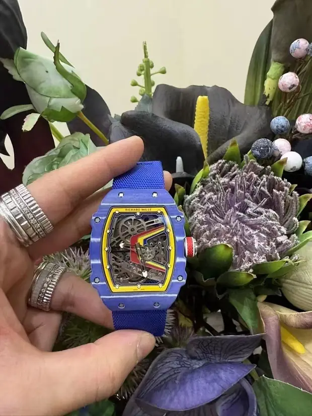 Richard Mille Richard Mille, 50 mm, bleu nuit tone, reference JL-RIC-7874