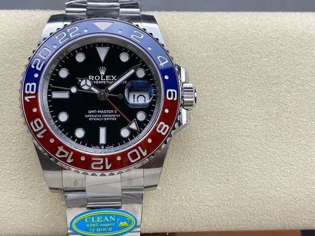 Rolex GMT-Master II, 40 mm, bordeaux tone, reference JL-GMT-8006