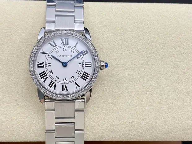 Cartier Cartier, 35 mm, silver sunray tone, reference JL-CAR-8900
