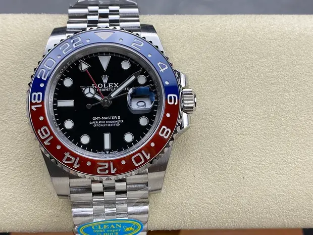 Rolex GMT-Master II, 40 mm, bordeaux tone, reference JL-GMT-6876
