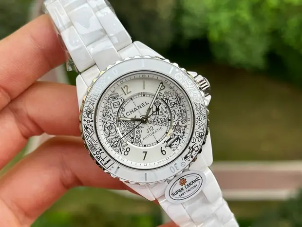 Chanel Chanel, 33 mm, silver sunray tone, reference JL-CHA-5082
