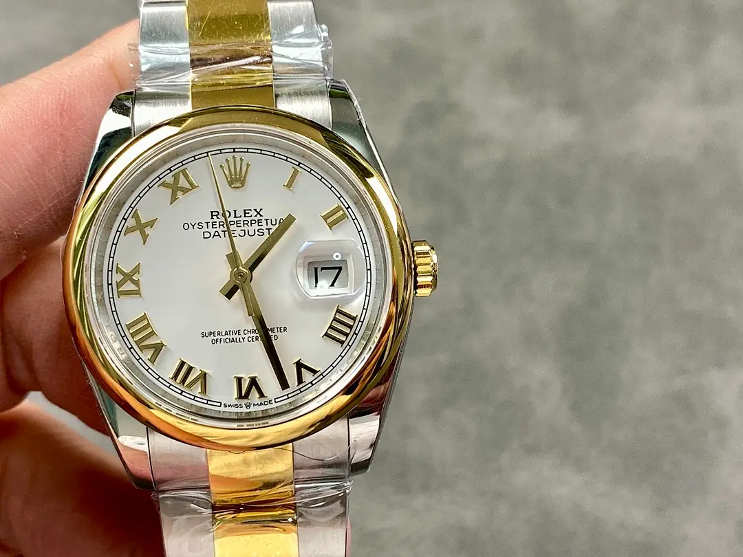 Rolex Datejust 36, 36 mm, champagne tone, reference JL-DAT-8852