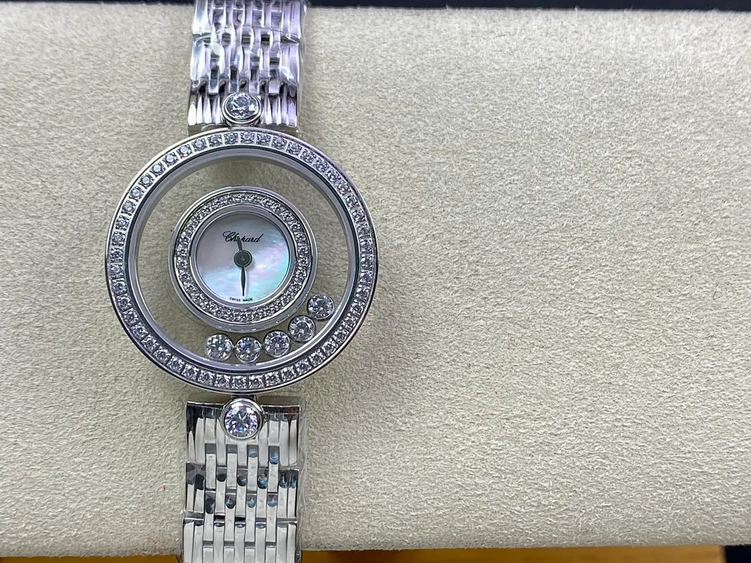 Chopard Chopard, 39 mm, silver sunray tone, reference JL-CHO-5866