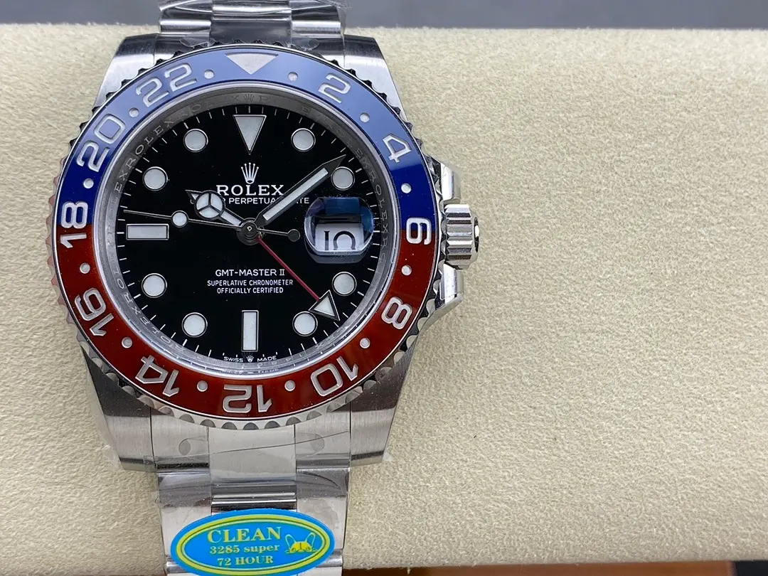 Rolex GMT-Master II, 40 mm, bordeaux tone, reference JL-GMT-8006