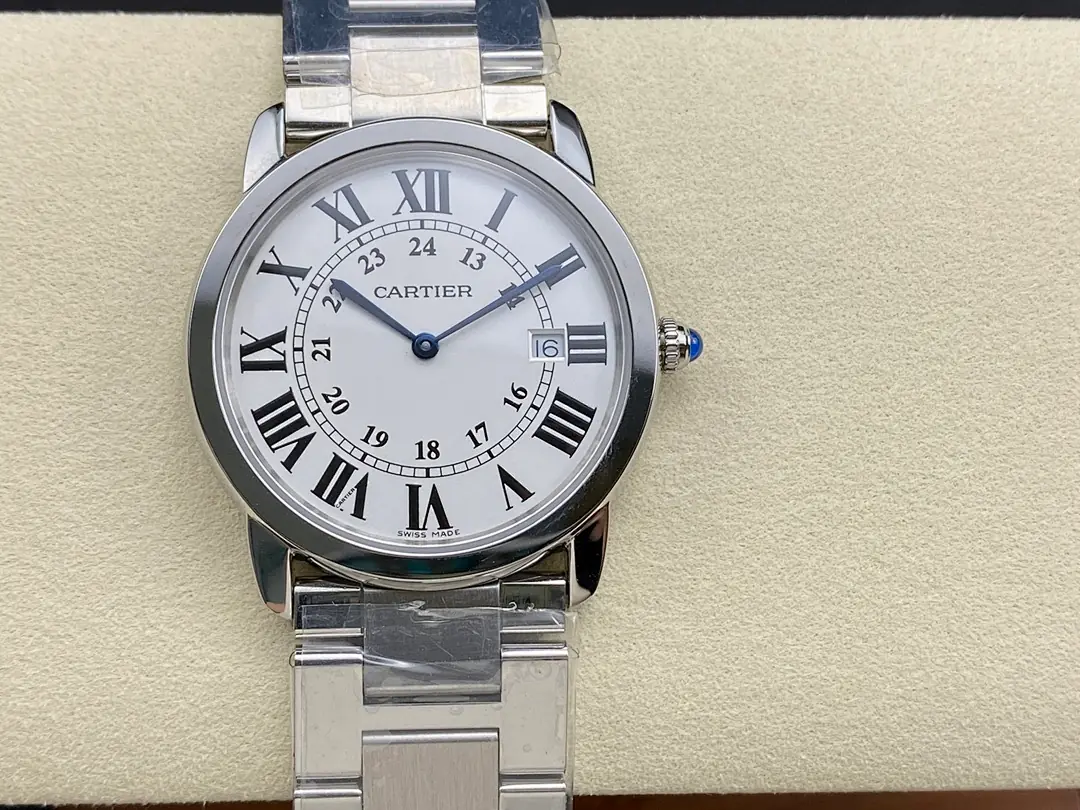 Cartier Cartier, 38 mm, silver sunray tone, reference JL-CAR-9485