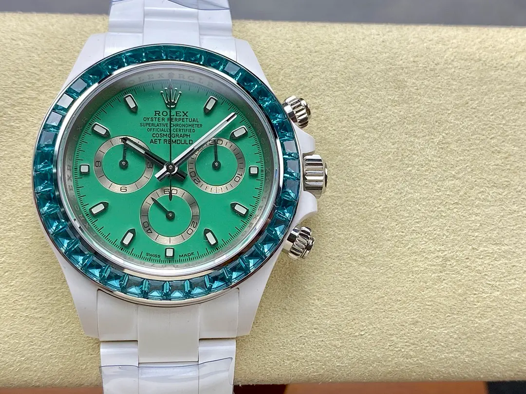 Rolex Cosmograph Daytona, 40 mm, turquoise tone, reference JL-COS-7070