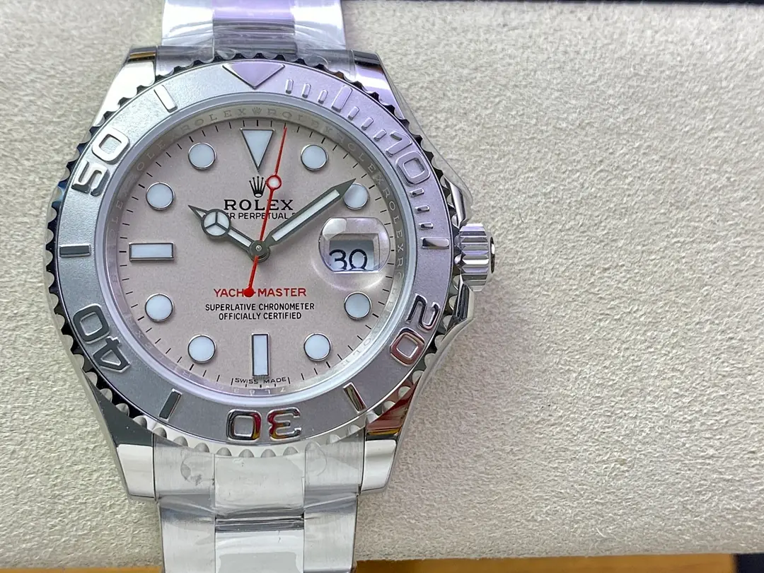 Rolex Yacht-Master, 42 mm, silver sunray tone, reference JL-YAC-8727