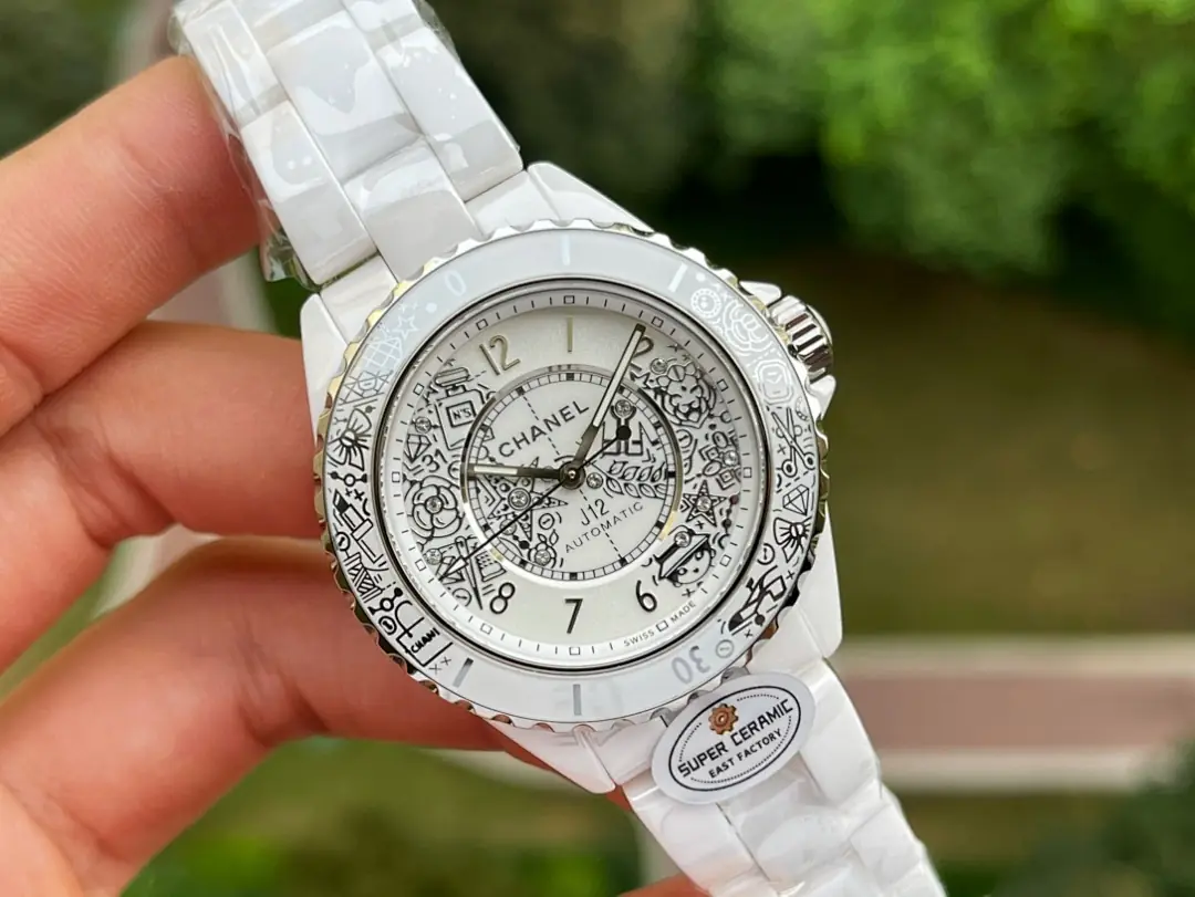 Chanel Chanel, 33 mm, silver sunray tone, reference JL-CHA-5082