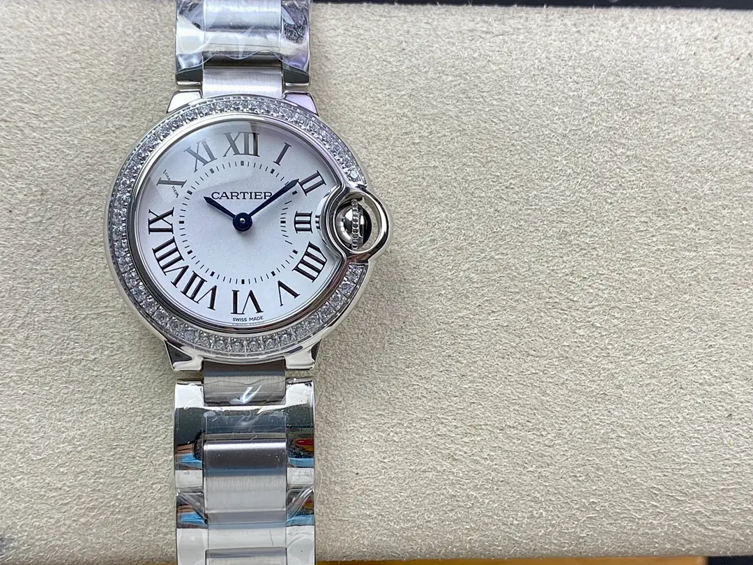 Cartier Cartier, 35 mm, silver sunray tone, reference JL-CAR-1717