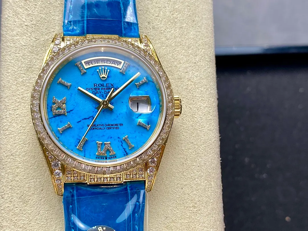 Rolex Datejust 36, 36 mm, turquoise tone, reference JL-DAT-2828