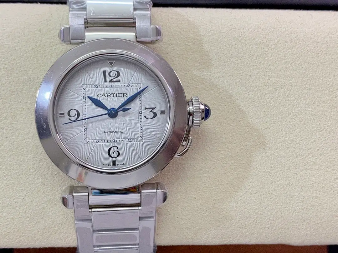 Cartier Cartier, 35 mm, silver sunray tone, reference JL-CAR-3355